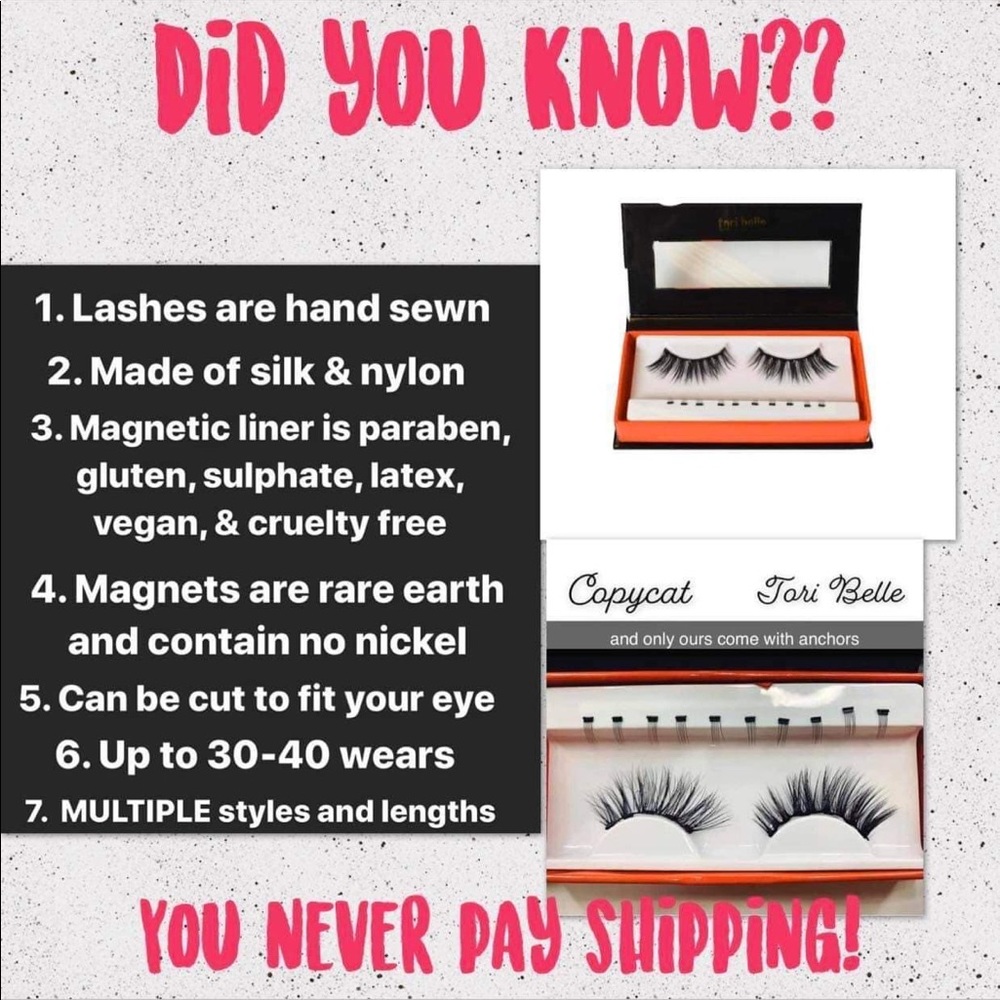 Tori Belle Magnetic 🧲 “NATURE BUNNY” Lashes ONLY - Picture 3 of 8